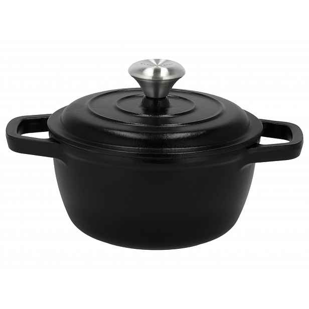 Silvercrest® Litinový hrnec Premium, Ø 16 cm / 1,4 l (černá)