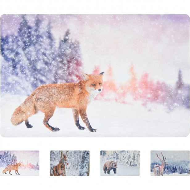 Vánoční rohožka WILD IN WHITE 38x58 cm - více variant Varianta: Liška