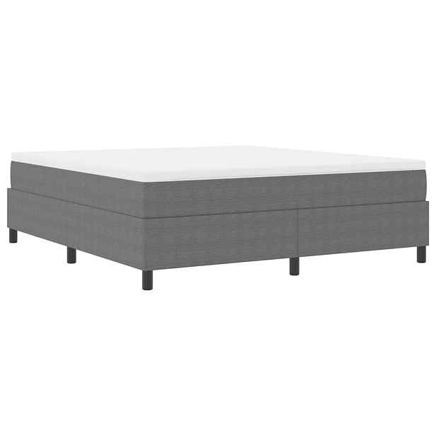 vidaXL Postel s boxspringem Světle šedá a bílá 180 x 200 cm