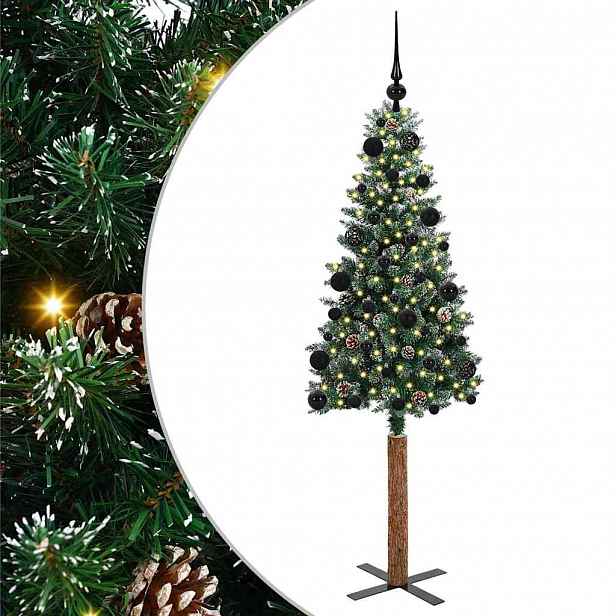 vidaXL Úzký vánoční stromeček Zelená 150 cm