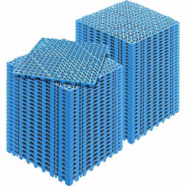 Drenážní podložka 30x30 cm modrá Pvc 55 ks Protiskluzová Voděodolná 15 mm