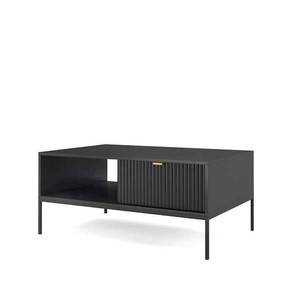 MASSENO KONFERENČNÍ STOLEK STELLARE, 104/46/68 cm, černý