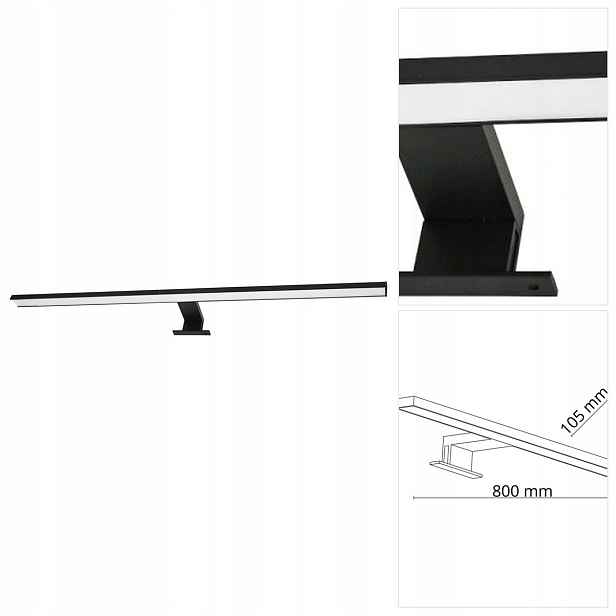 Nástěnná lampa Leito, černá, klasické osvětlení v předsíni Tk Lighting