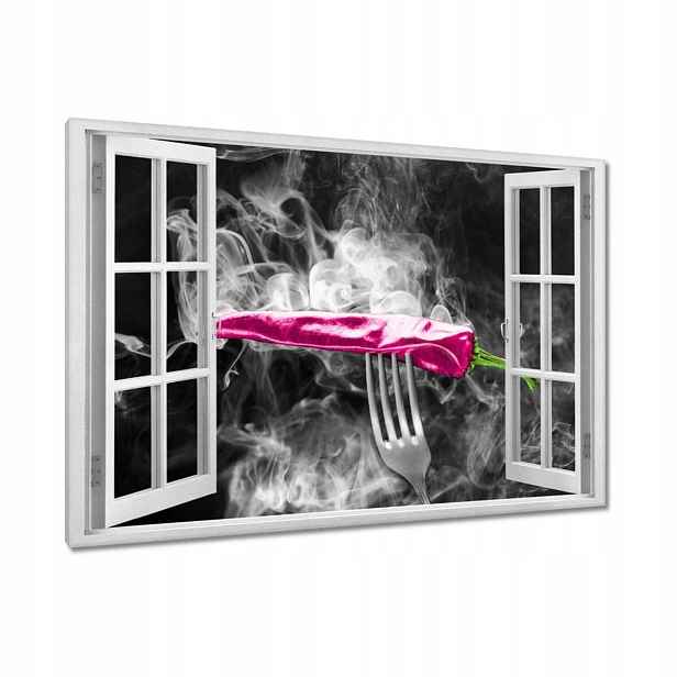 Obrazy 90x60 Růžová paprika