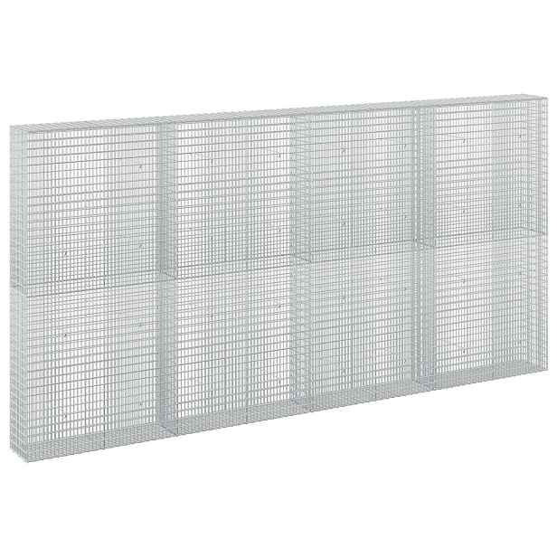 vidaXL Gabion s drátem 3,5 mm a síťkou 5x2,5 cm 400x30x200 cm