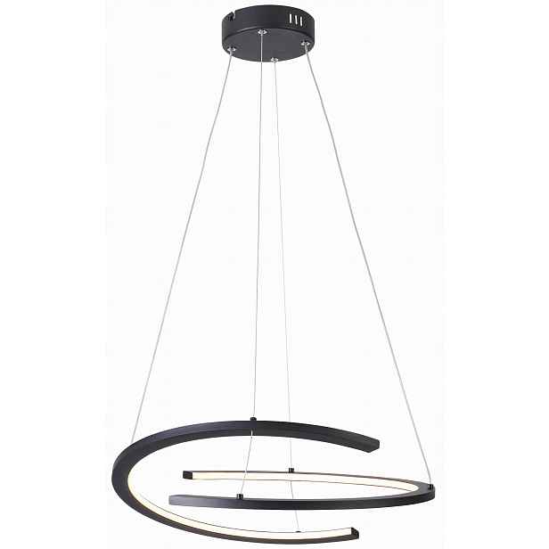 Závěsná Led lampa Reality Ancor 30W IP20 černá dvě půlkruhy 2400lm