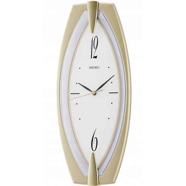 Podélný Elegantní Zlatý Nástěnný Hodinový Stroj Seiko QXA342T 45 cm Netyká