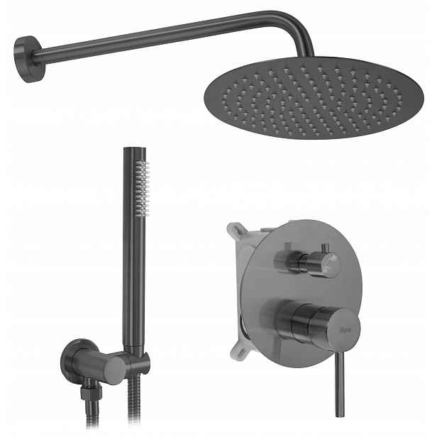 Rea Podomítkový Sprchový Set Lungo Titan Box