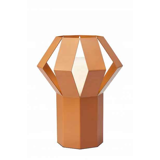 Stolní lampa Octa oranžová, geometrický tvar 1xE27 Markslojd