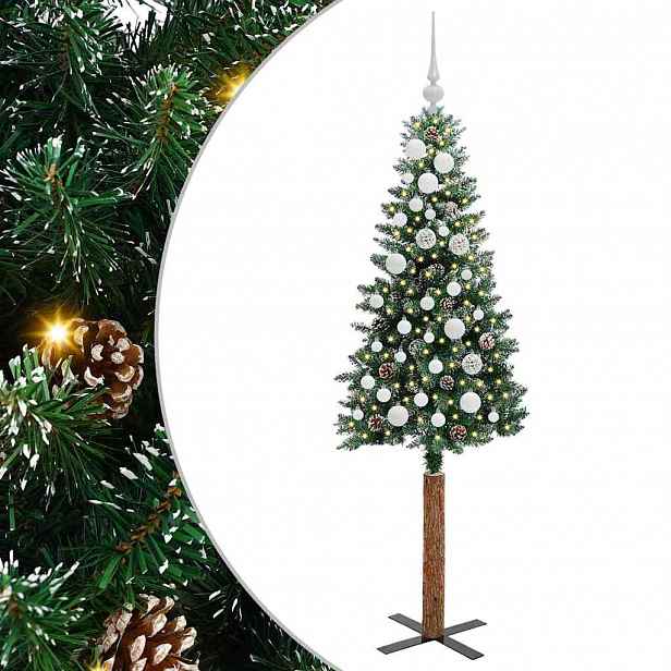 vidaXL Úzký vánoční stromeček Zelená 150 cm