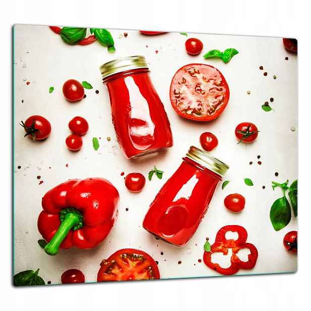 Skleněná Ochranná Deska Panel Lepidlo 65x60 Paprika