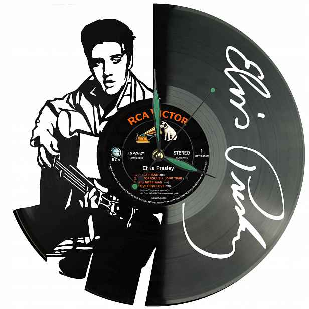 Elvis Presley King Of Nápad na Dárek Nástěnná Dekorace z vinylové desky