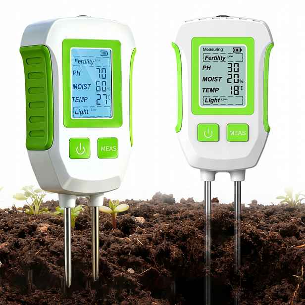 Měřič Ph Půdy Tester Senzor Vlhkosti Země Půdní Kyseloměr 5V1