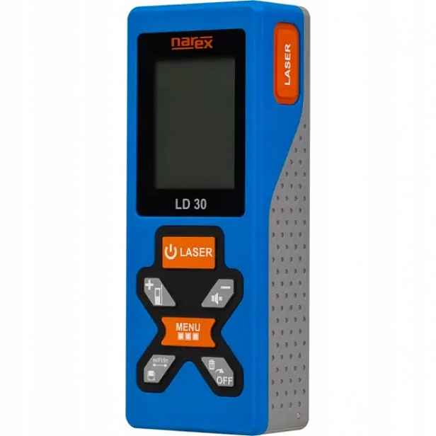 Narex LD30 laserový dálkoměr 30m, magnety pro uchycení, přesnost +- 1,5mm,