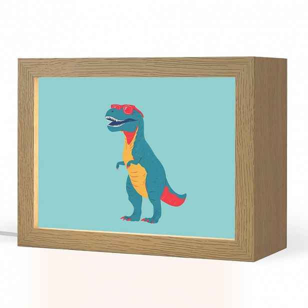 OnlyWow NOČNÍ LAMPIČKA Dinosaurus - Modrá - Sluneční brýle 20x15 cm