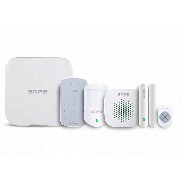 Safe Starter Kit Plus, bílá Kompletní zabezpečení bytu/domu/kanceláře