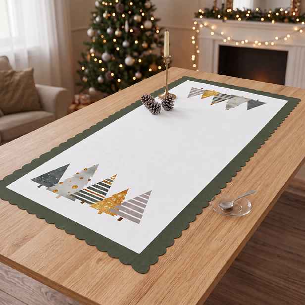 Vánoční běhoun na stůl  PASTELO 50x100 cm