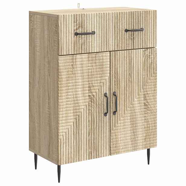vidaXL Servírovací skříň Dub sonoma 66 x 34,5 x 89,5 cm