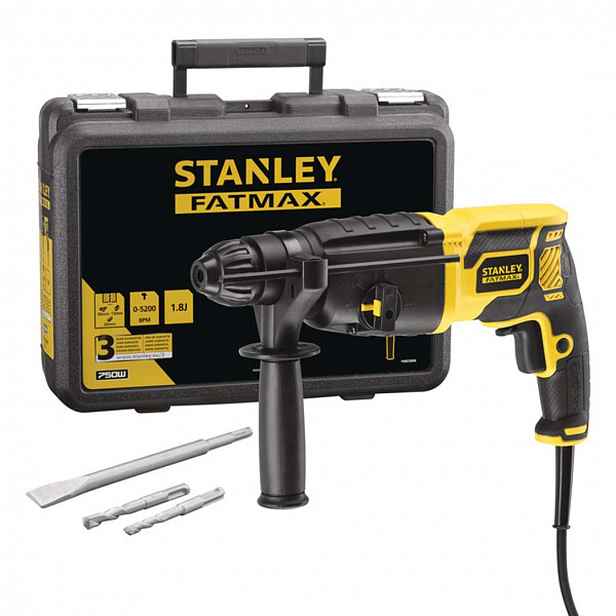 Stanley - Kombinované kladivo 750W, s příslušenstvím KFFMED500K-QS