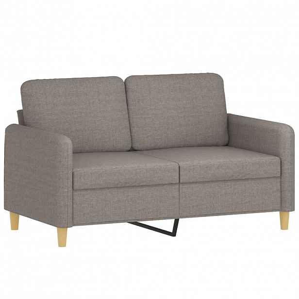 vidaXL 2místná pohovka taupe 120 cm textil