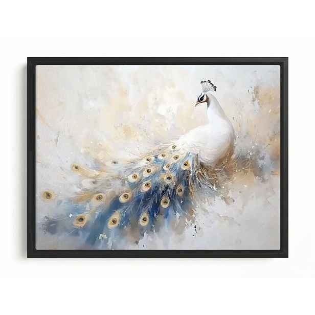 Obraz Rám American Box Elegantní Paw Bílé Pera Glamour Art 80x60