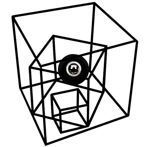 Opviq Nástěnná lampa Geometris černá