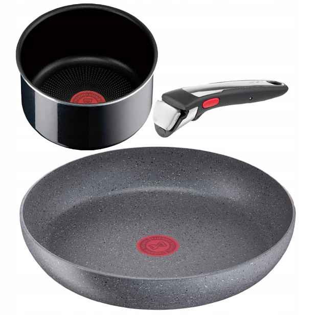 Sada Tefal Ingenio Pánev+ Hrnec 26/16 Plyn Odnímatelná Rukojeť 3 Díly.