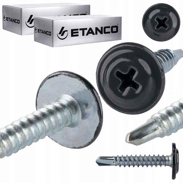 Samovrtné podložky 4,2 x 25 mm Ral 7016 500 ks Etanco Gm-b