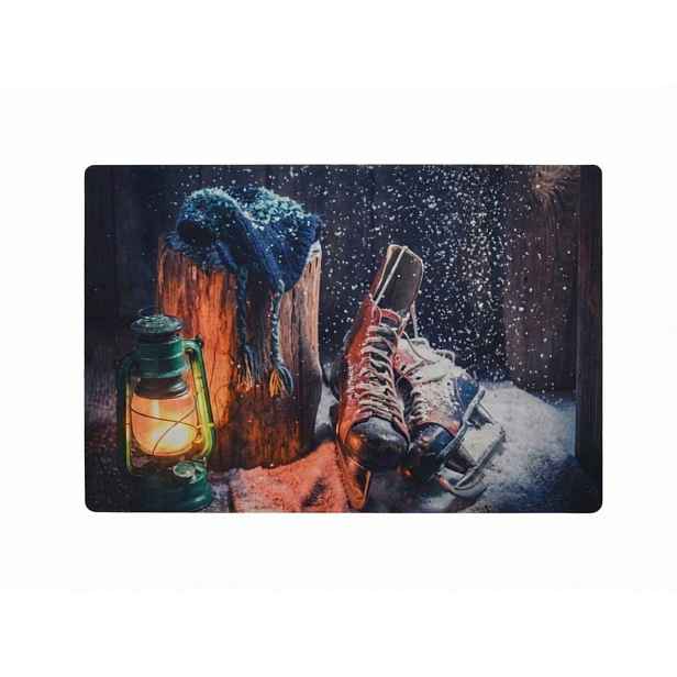 Vánoční rohožka RUSTIC WELCOME 38x58 cm - více variant Varianta: Brusle