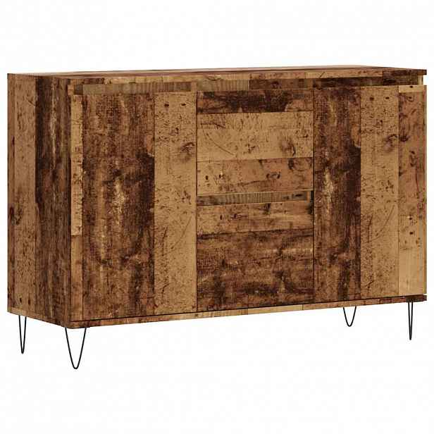 vidaXL Příborník old wood 101,5 x 35 x 70 cm kompozitní dřevo