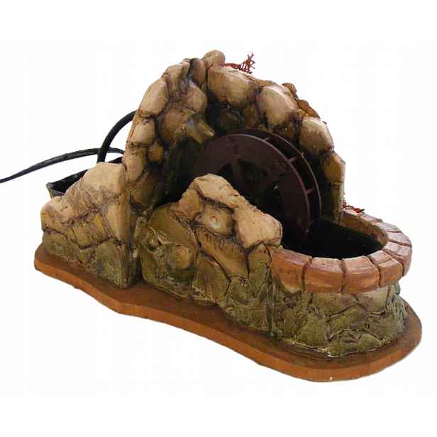 Vodní kolo/mlýn s vodní pumpou 14 cm, výška 220 V