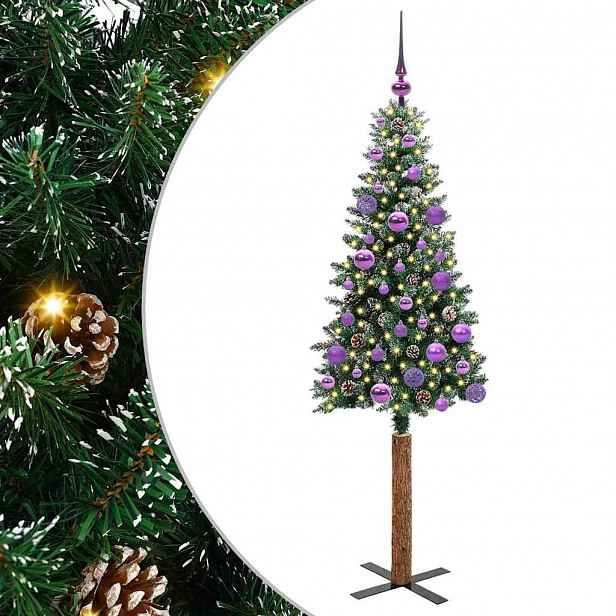 vidaXL Úzký vánoční stromeček Zelená 150 cm