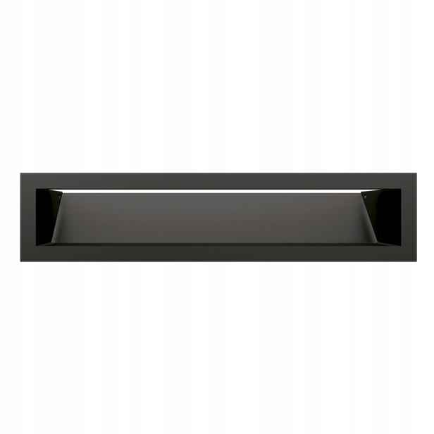 Krbová Mřížka Ventilace Luft 90X400 Sf Slim Deska Černá 9x40 Kovová
