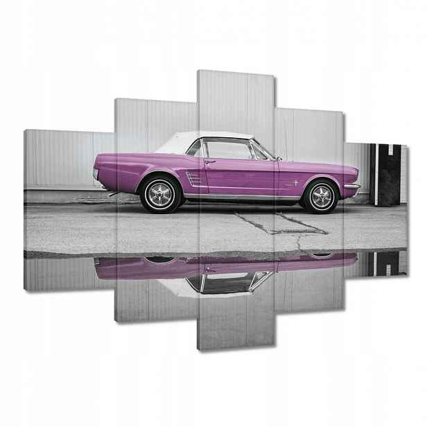 Obrazy 150x105 Ford Mustang Pudrová růžová