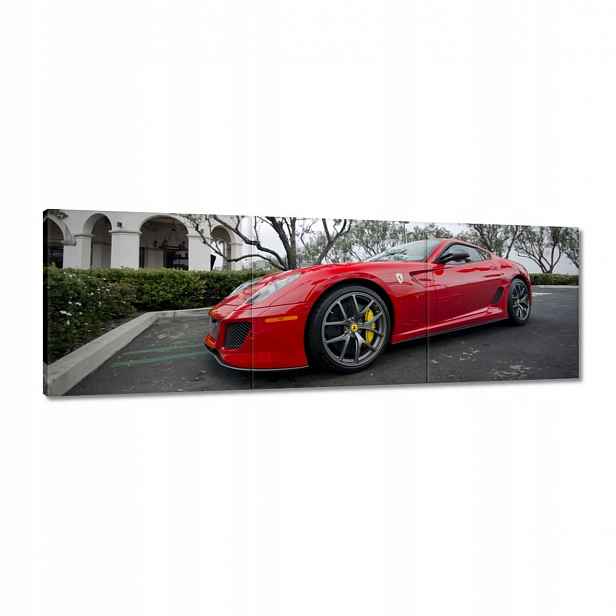 Obrazy 150x50 Červené auto Ferrari