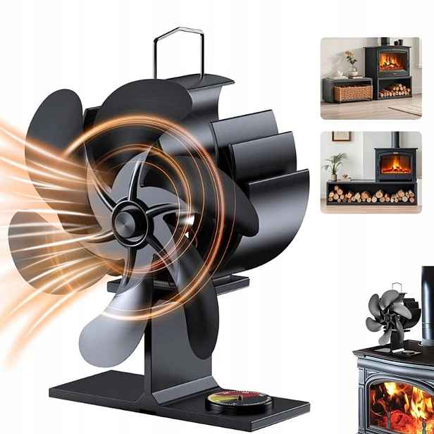 Teplovzdušný Krbový Ventilátor, Termoelektrický Větráček, Odolný