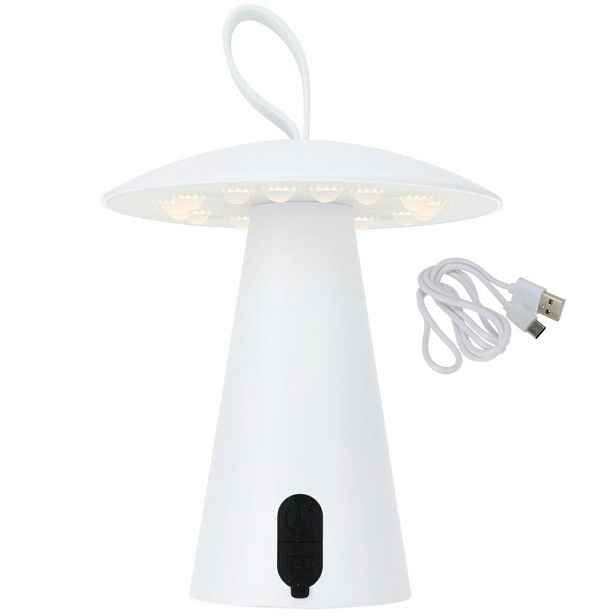 H&S Decoration Stolní USB LED lampa BOLETE 17 cm bílá