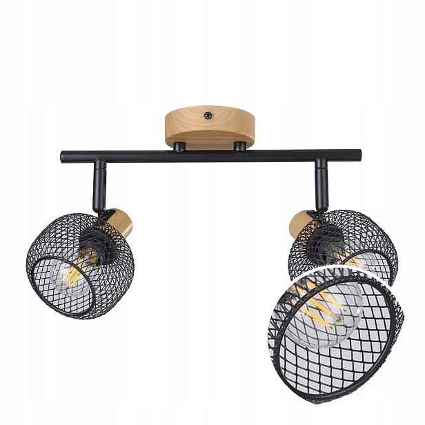 Reflektorová lampa Spot Kinkiet Černá Moderní E14 2x40W Grendel Rabalux