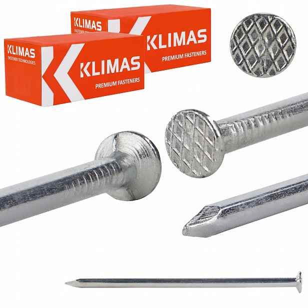 Stavební hřebíky 4,2 x 100 mm pozinkované 10 kg Klimas GBOC-42100