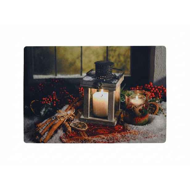 Vánoční rohožka RUSTIC WELCOME 38x58 cm - více variant Varianta: Svíčka