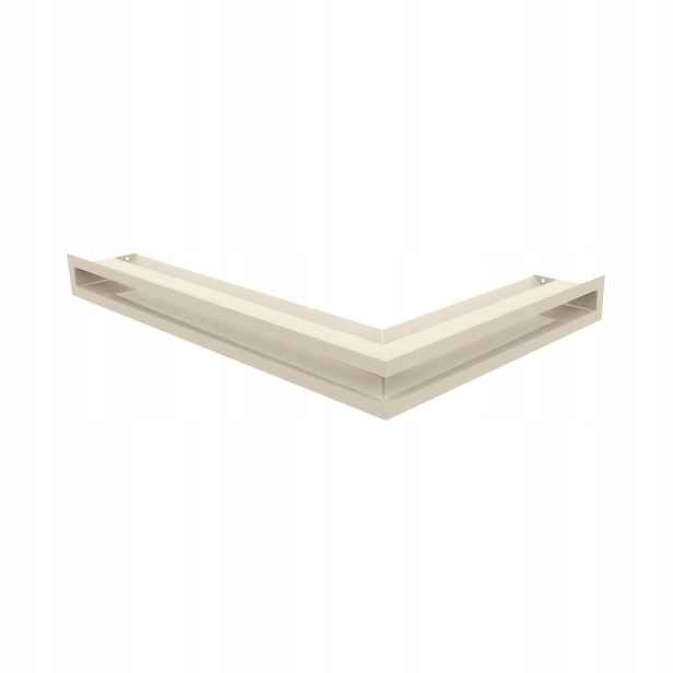 Ventilační mřížka krbová Luft rohová levá 60x40x6 krémová