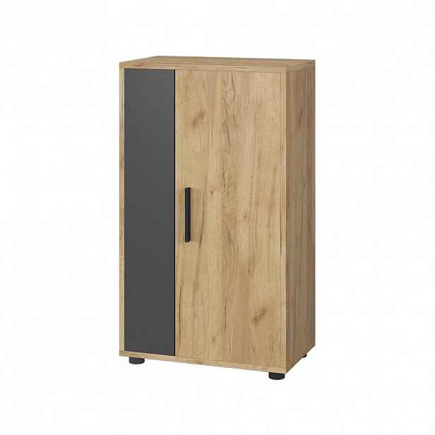 Vicco KOMODA Berno Zlatý dub power/antracit 50.1 x 87.3 cm se 2 přihrádkami