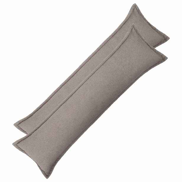 vidaXL Povlak na polštář 2 pcs HOUTEN Světle šedá 40 x 145 cm Bouclé