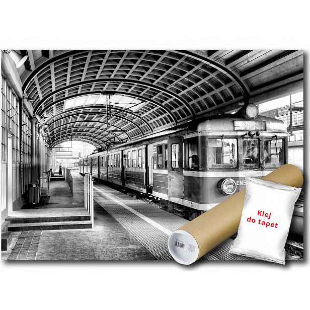 Vinylová fototapeta Vlak Koleje Nádraží 152x104