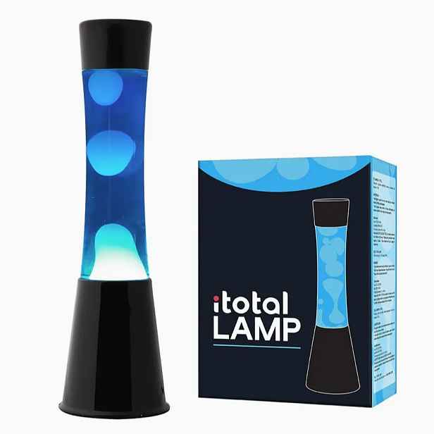 Lávová lampa magma Lava Lawa lampička XL1788 Černá Modrá magmatická 40 cm