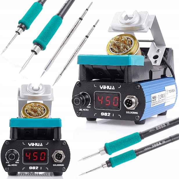 Pájecí Stanice Yihua 982-I 120W 2 Baňky Hroty C210 C245 Páječka Servis