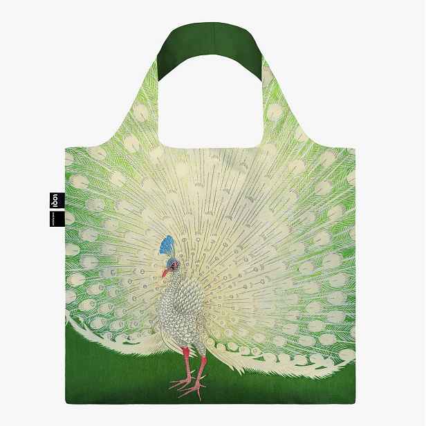 Skládací nákupní taška LOQI OHARA KOSON Peacock