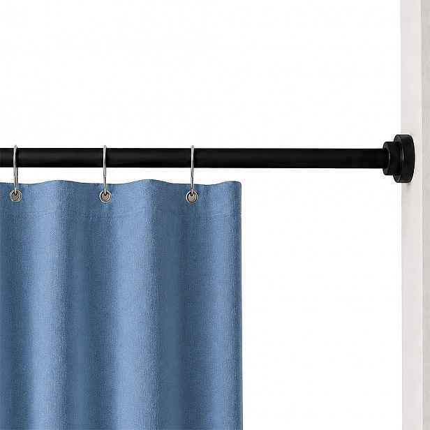 Tyč Na Sprchový Závěs 120-220 CM Černá, Rozpěrná, Nastavitelná