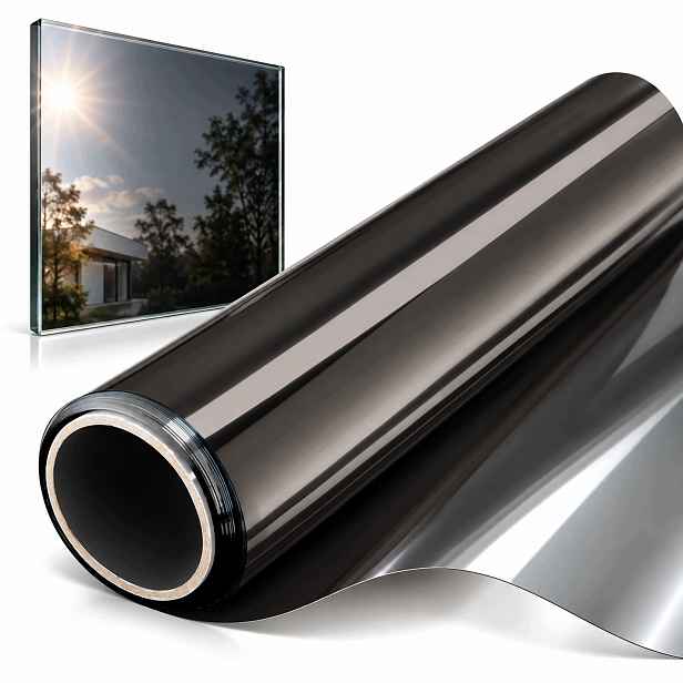 Fólie Zrcadlová Okenní 400 x 90 cm Protisluneční Anti Uv Termoizolační