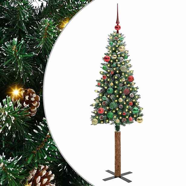 vidaXL Úzký vánoční stromeček Zelená 150 cm